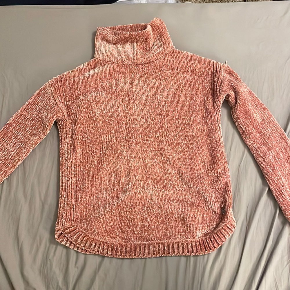 Soft, Pink Turtleneck Sweater